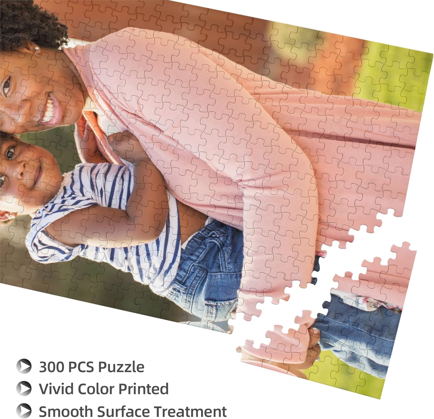 FASENG Rompecabezas personalizado de fotos 1000, 500, 300 piezas, rompecabezas de fotos personalizado para adultos y adolescentes, 300 piezas