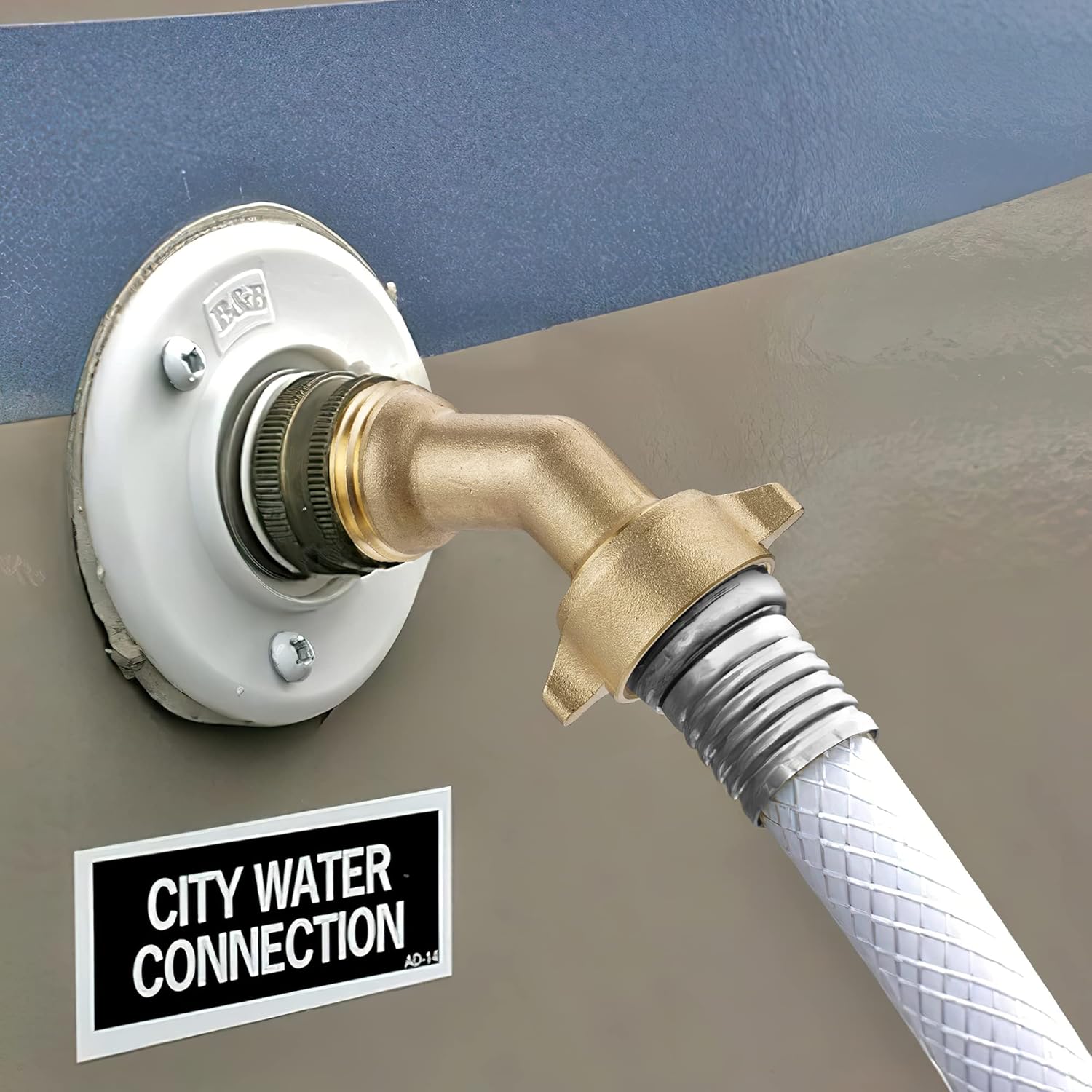 Codo de manguera de 45 grados, conector de manguera de jardín de 34 pulgadas, accesorios de latón macizo para entrada de agua dulce de RV, conexión