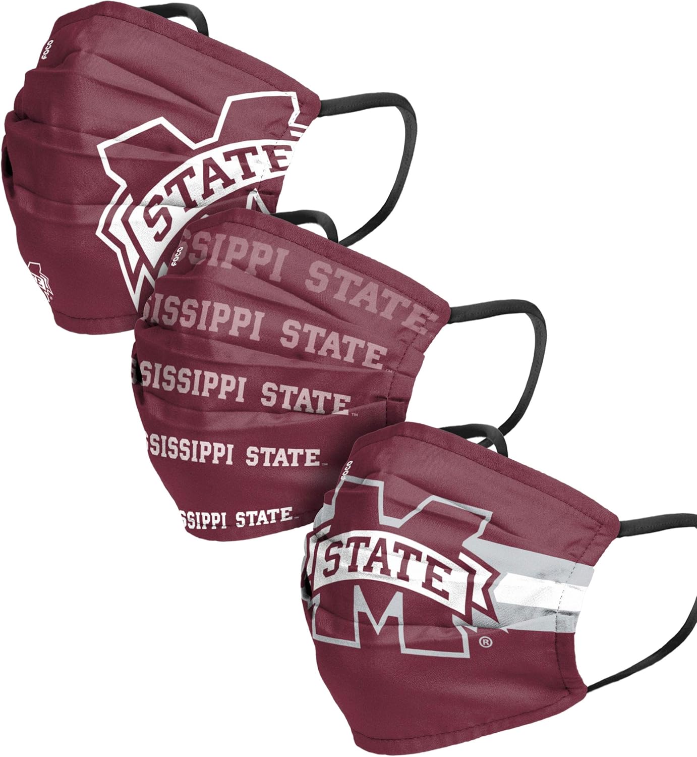 FOCO NCAA mens College Matchday Face Cover – Adult – 3 Pack