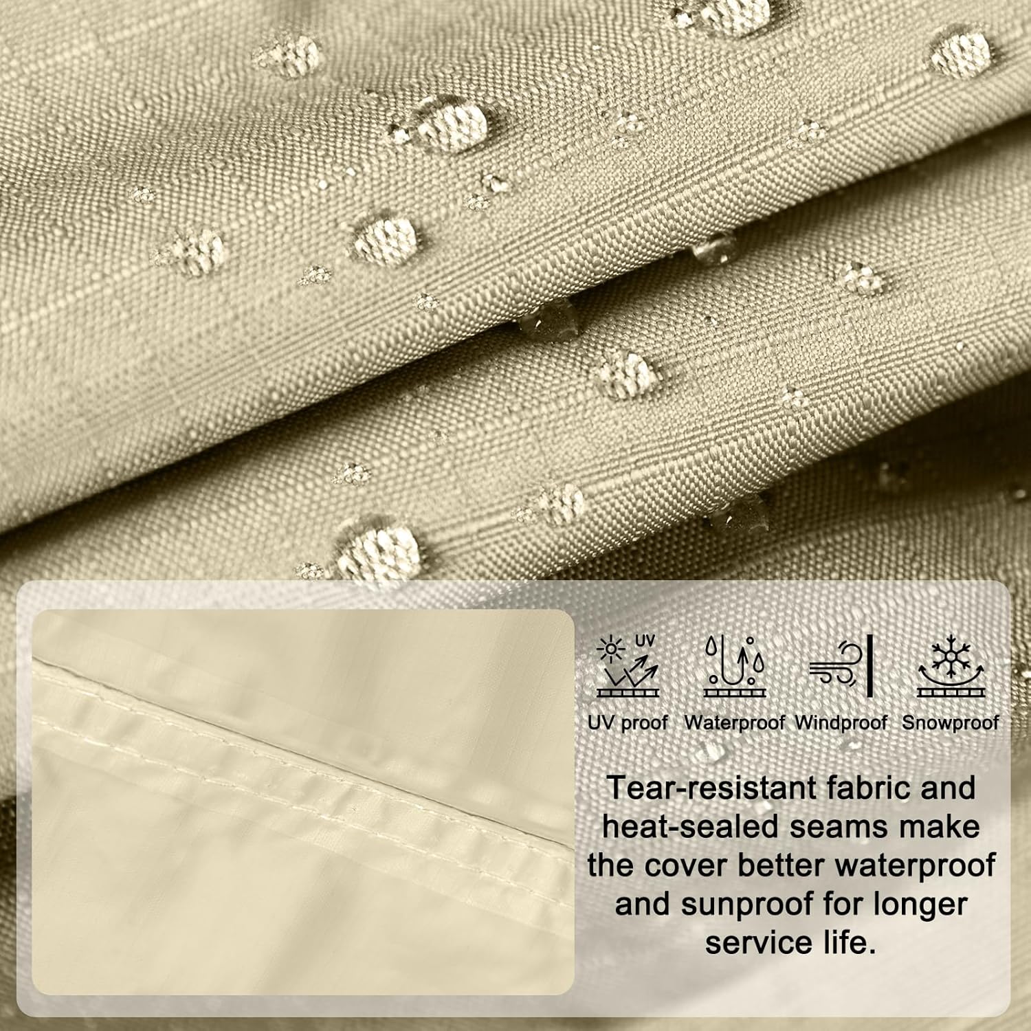 ABCCANOPY Cubierta para caja de patio, impermeable y a prueba de polvo, protección de invierno, cubierta universal para muebles de 54 x 28 x 24
