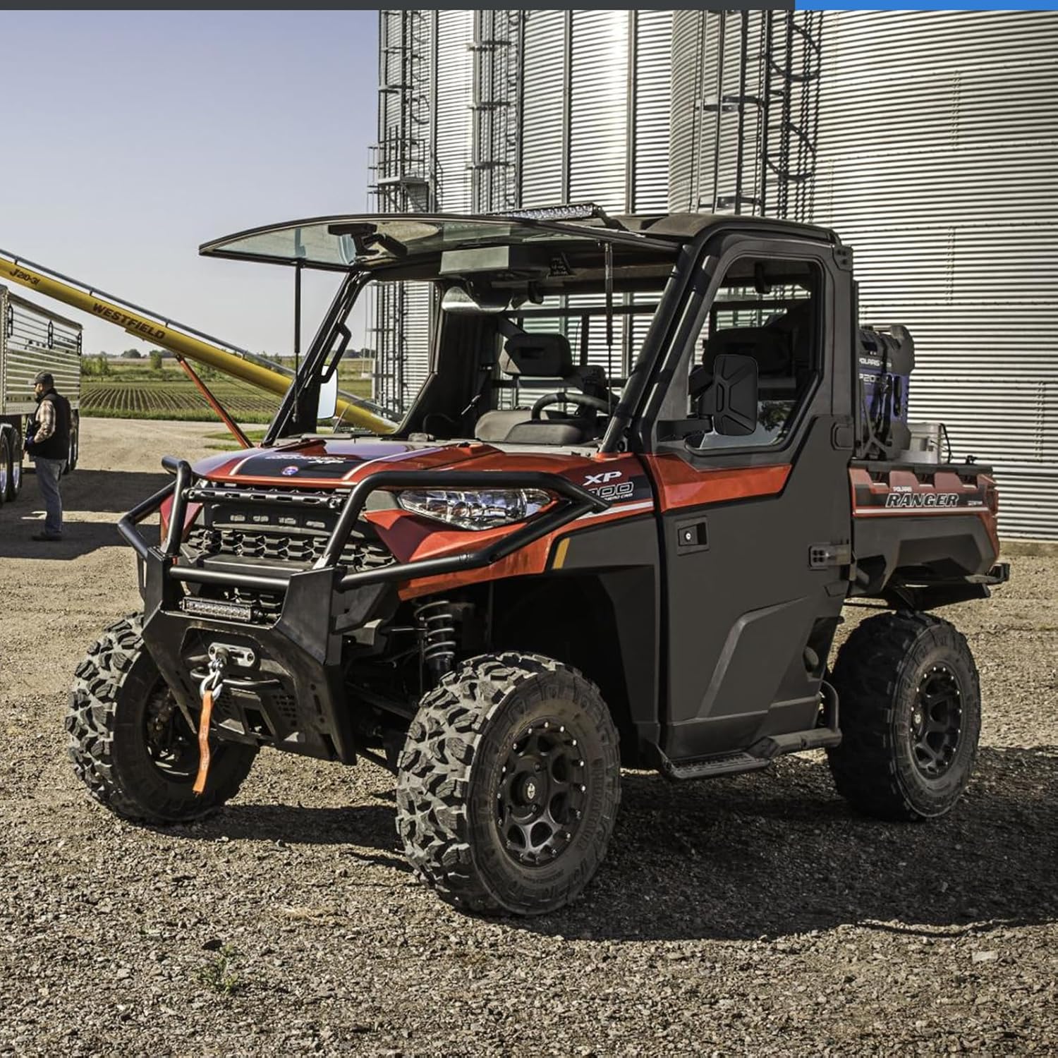 Ranger – Espejos laterales montados en la puerta, espejos de visión lateral UTV compatibles con Polaris Ranger Crew SP XP 570 1000 2018-2023 y