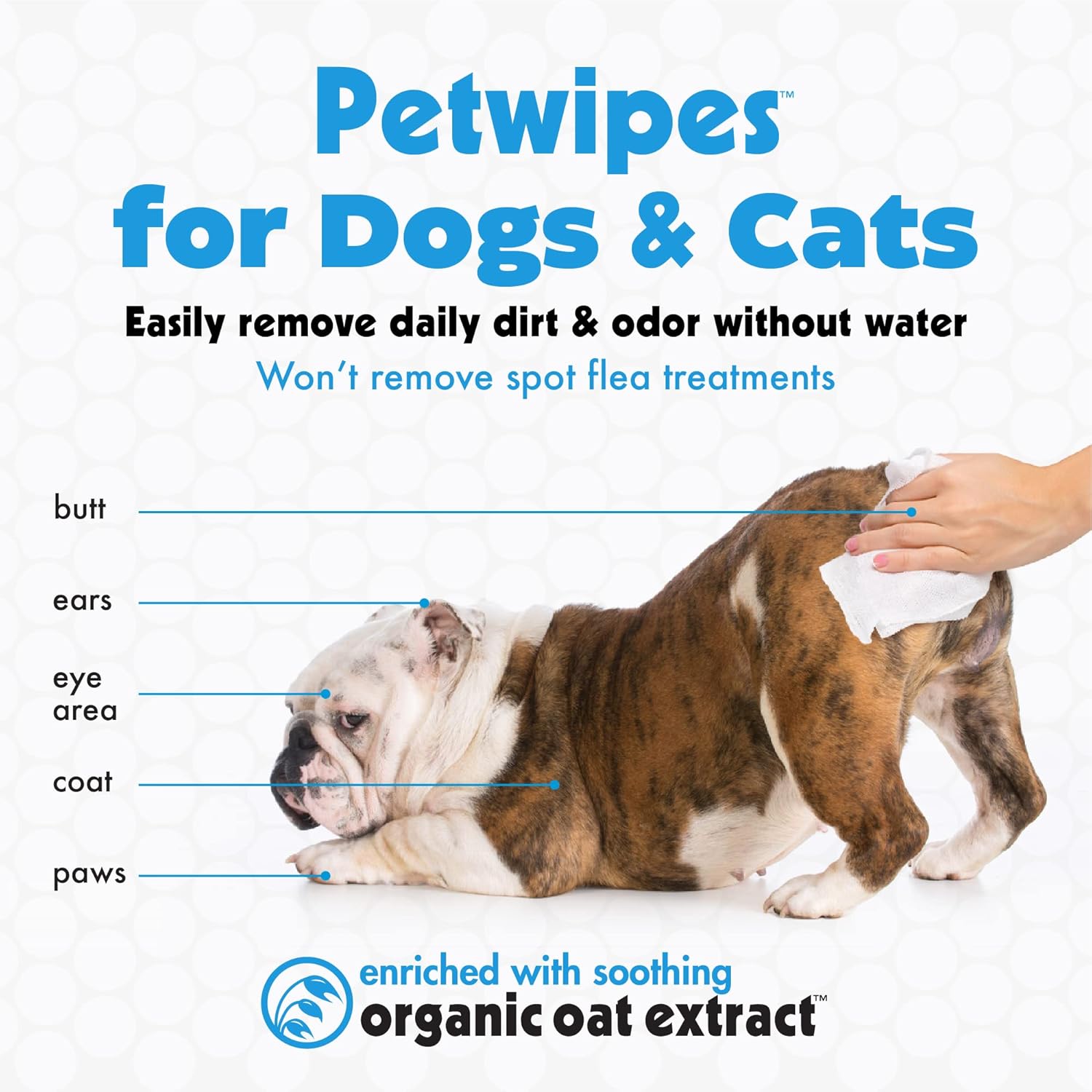 Petkin Pet Wipes for Dogs and Cats, 400 Wipes – Large Pet Wipes for Dogs and Cats – Cleans Ears, Face, Butt, Body and Eye Area – Convenient, Ideal