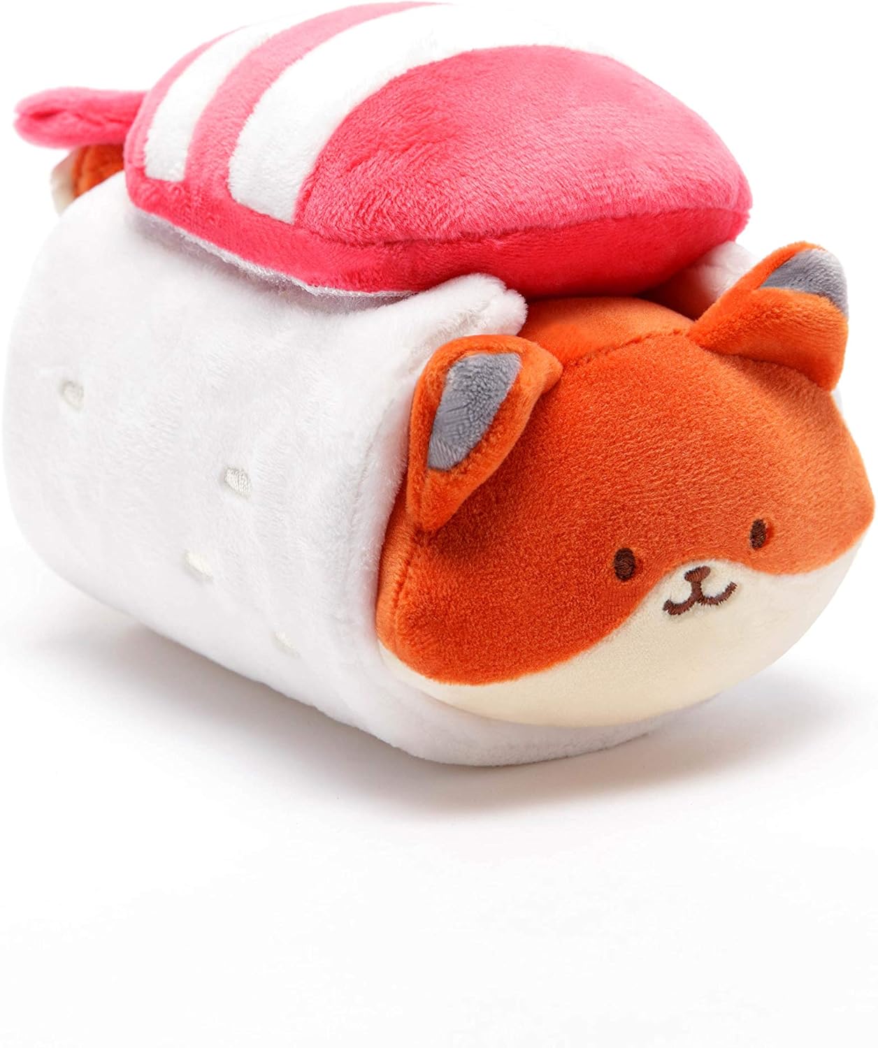Anirollz – Juego de 2 almohadas de peluche de felpa, Foxiroll en sushi para regalar