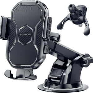 Soporte de teléfono para automóvil – Apto para carreteras con baches Soporte de teléfono para salpicadero del automóvil, ventilación de aire 3 en 1, Soporte de teléfono para automóvil – Apto para carreteras con baches Soporte de teléfono para salpicadero del automóvil, ventilación de aire 3 en 1,