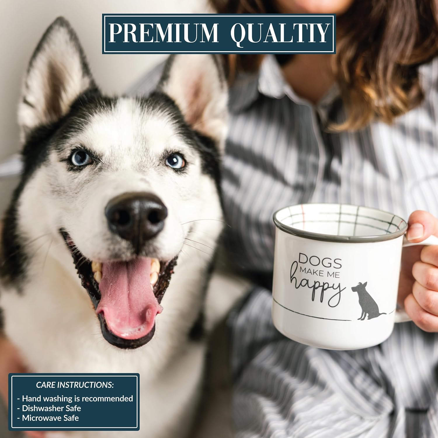 Pavilion – Taza de café de 18 onzas con diseño de perros K-9, regalo para amantes de los perros, regalo de rescate para mascotas, mamá y papá