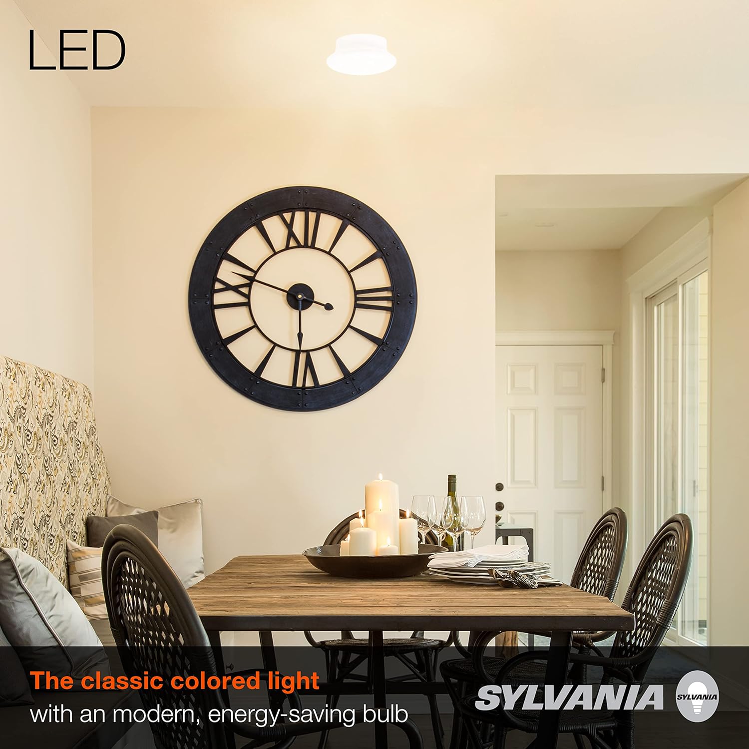 Sylvania 75081 Lámpara de techo, 1 unidad (paquete de 1), blanco frío