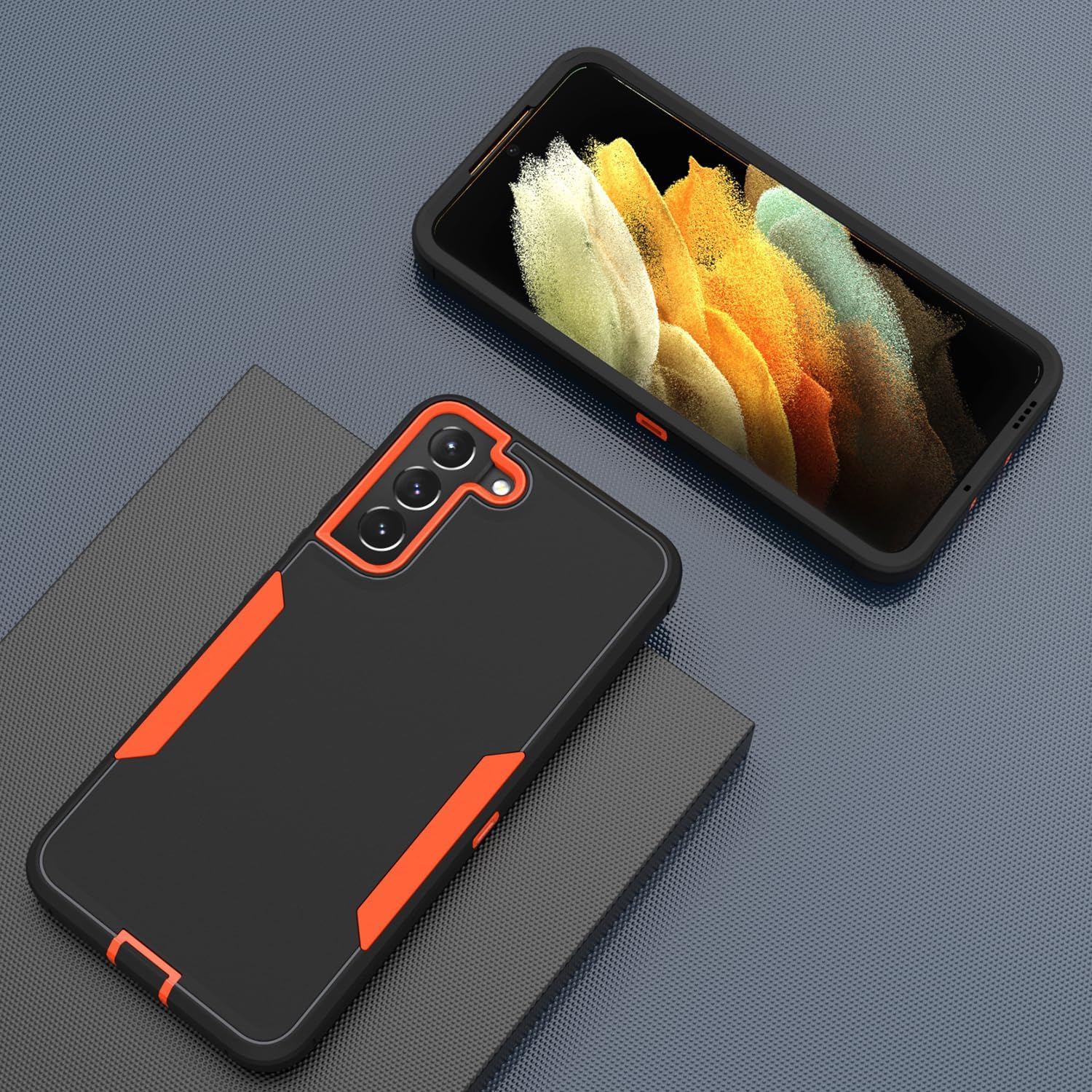 Funda para teléfono Galaxy S23, Samsung S23 SM-S908U con protectores de pantalla HD, soporte magnético para automóvil, resistente a prueba de