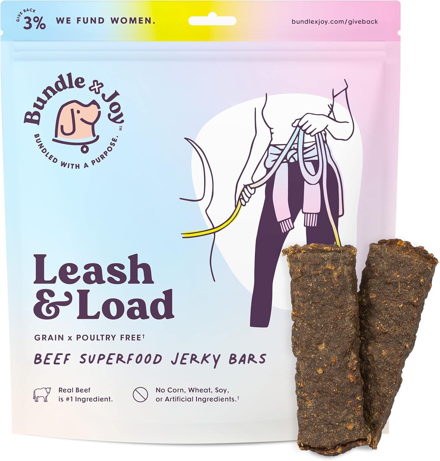 Strap & Load Superfood – Golosinas para perros de 16 onzas, golosinas de carne de res real para aperitivos y entrenamiento, fabricadas en Estados