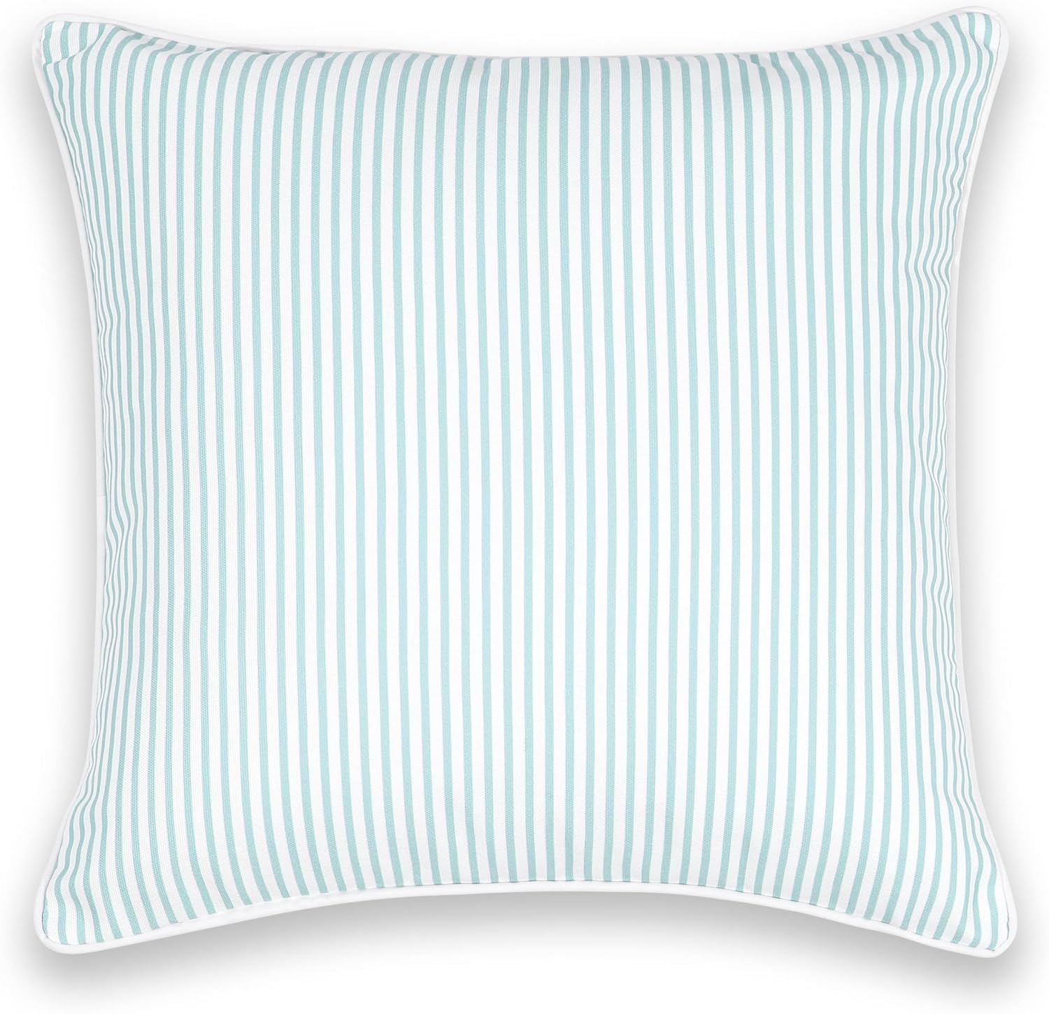 Hofdeco Premium Funda de almohada otoñal para patio interior y exterior, 20 x 20 pulgadas, repelente al agua para patio trasero, sofá, rayas