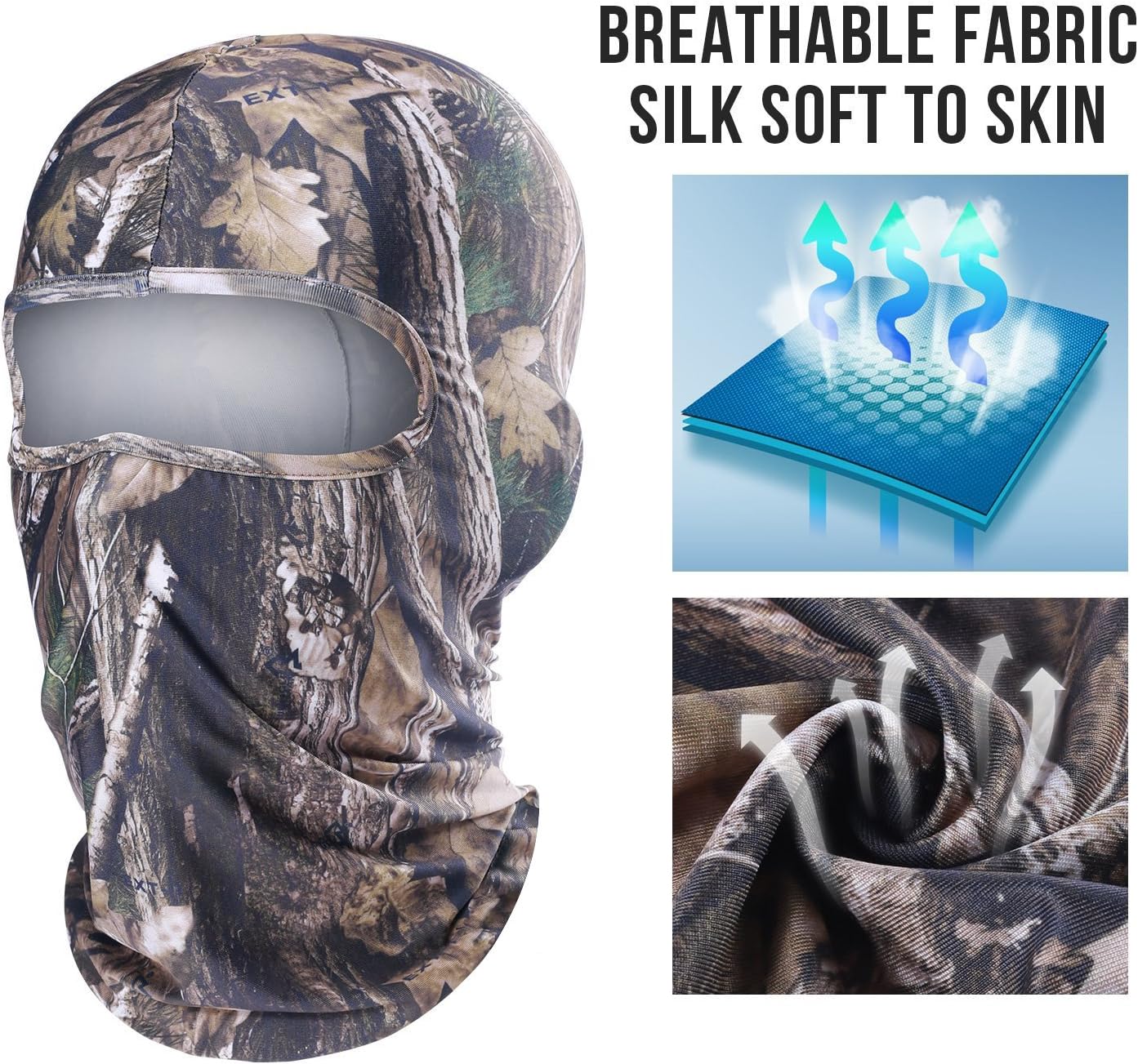 WTACTFUL Máscara de Hunter Mask Tree Camouflage Face Mask para Caza Senderismo
