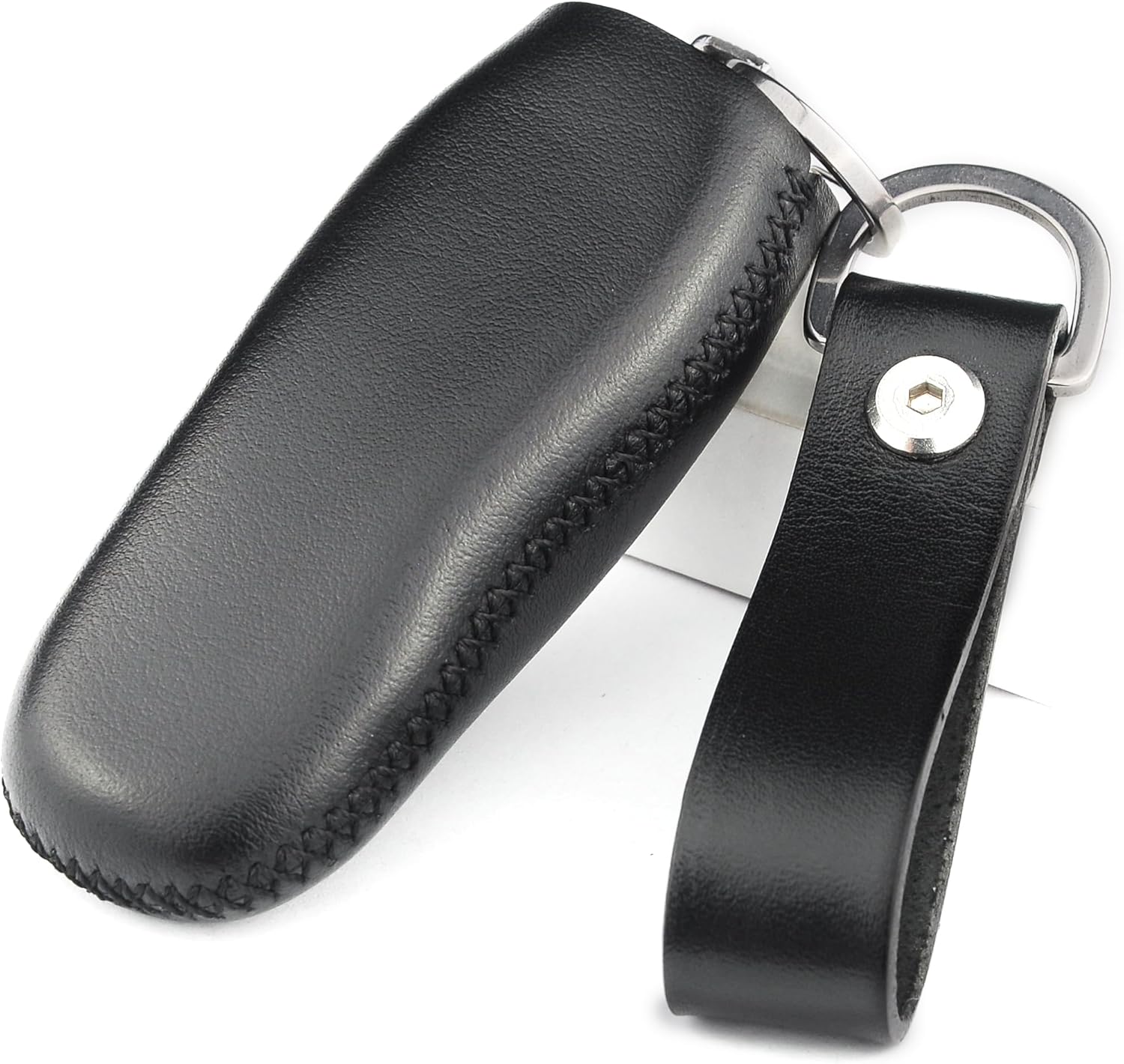 Funda de piel italiana para llavero compatible con Boxster Turbo Porsche Cayenne Panamera Macan Cayman 911