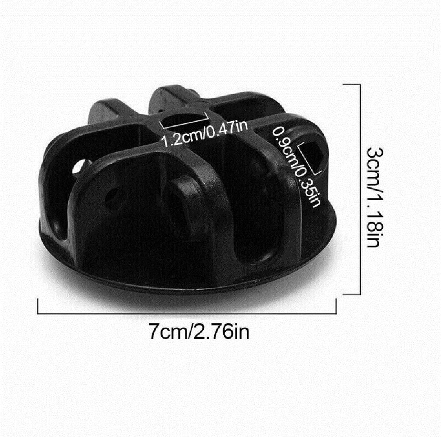 FASTROHY Recambios de la tienda del gazebo emergente 4-Way Roof Center Connector Bracket Replacement Black