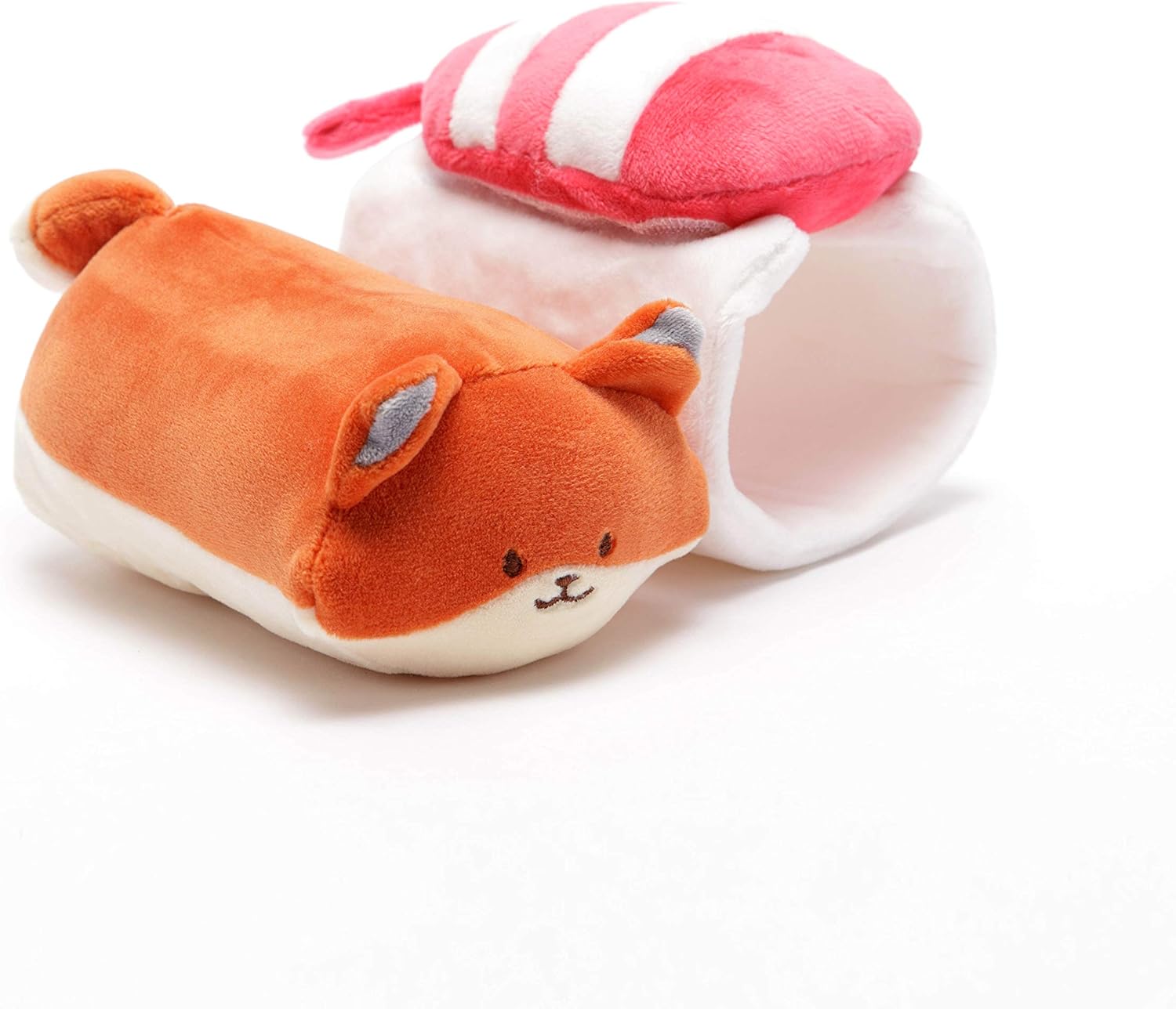 Anirollz – Juego de 2 almohadas de peluche de felpa, Foxiroll en sushi para regalar