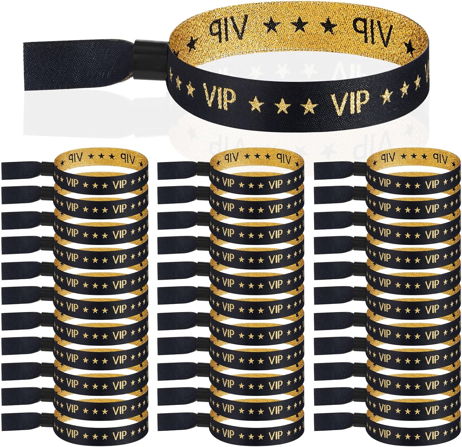 100 pulseras VIP para fiestas, pulseras de tela para eventos, pulseras VIP para eventos para bodas, fiestas, eventos, conciertos, ferias,