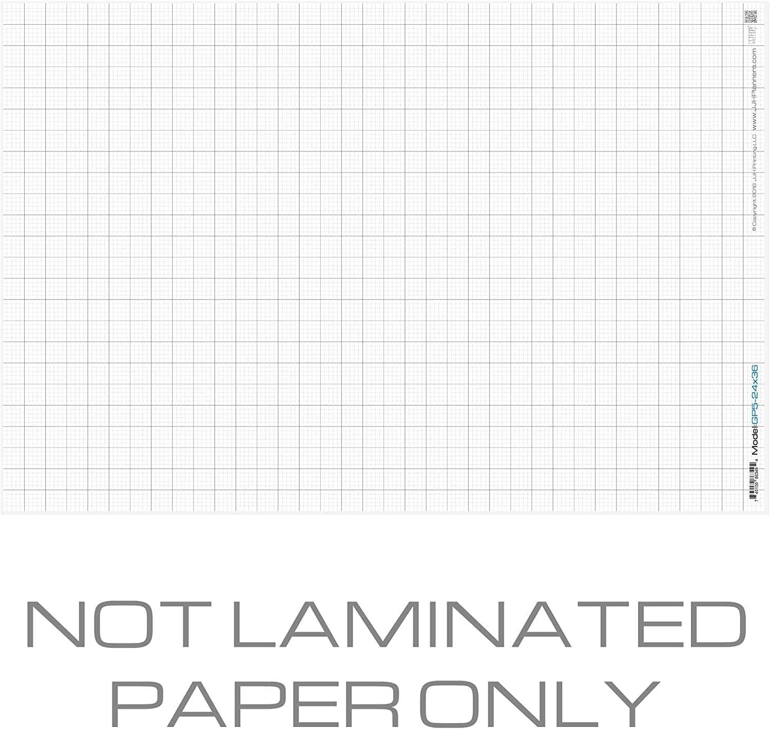 JJH Planificadores – Papel – 00″ x 00″ – Papel Gráfico 1″ y 15″ Reglado (P-GP5-00×00)