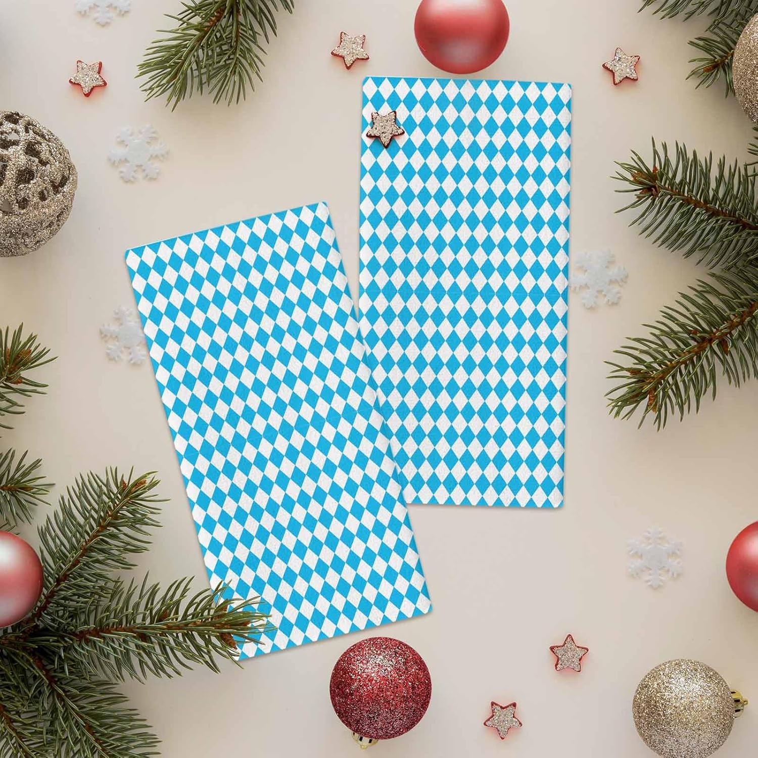 Toallas de cocina Oktoberfest Baviera a cuadros absorbentes toalla de cocina suave toalla de mano azul blanco reutilizable lavable paño de limpieza