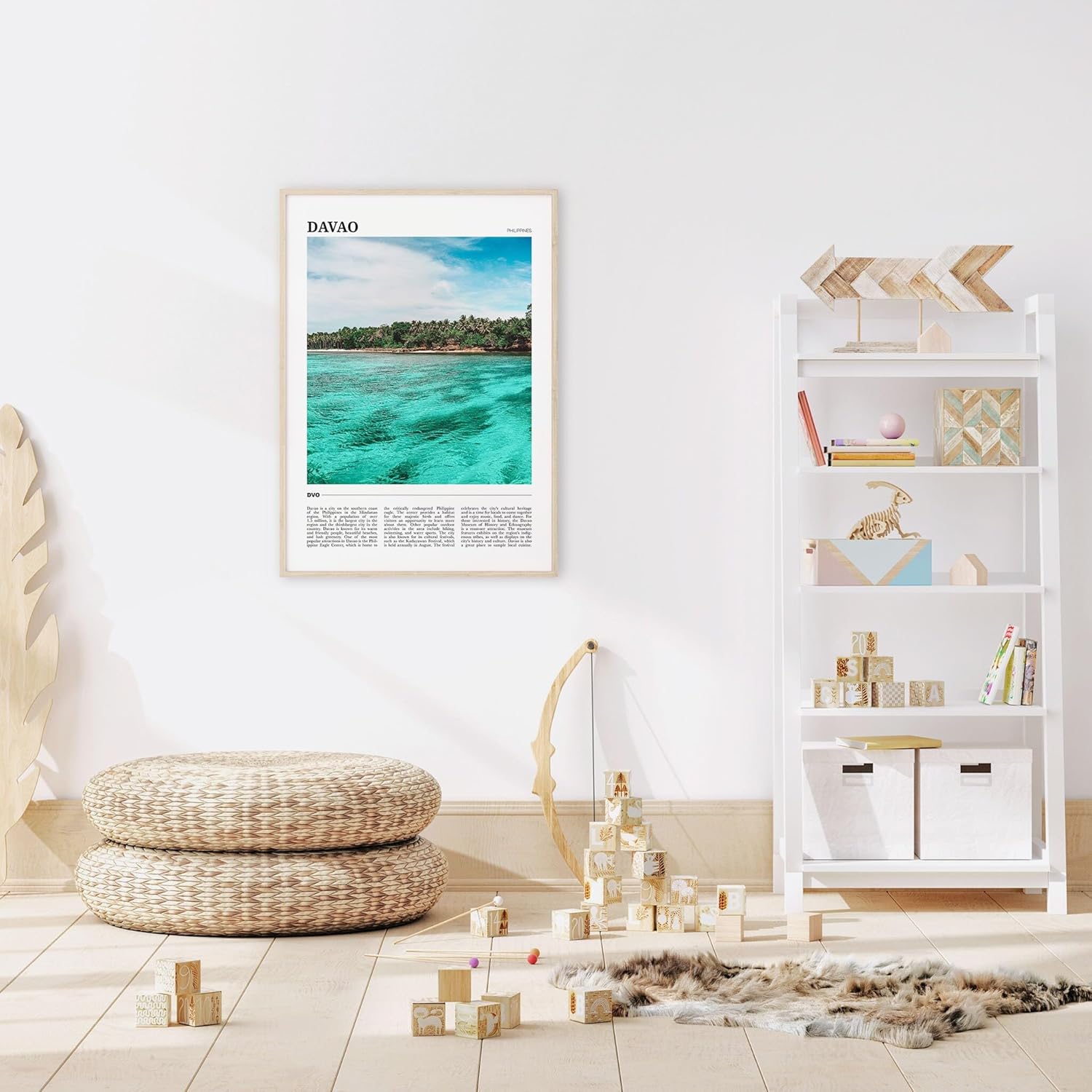 Póster de viaje de Davao, arte de pared de Davao, impresión de póster de Davao, foto de Davao, decoración de Davao, Filipinas
