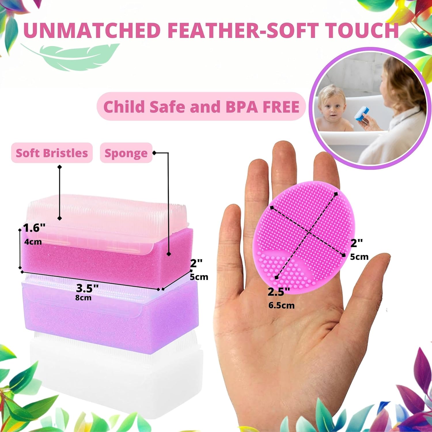 Kit de tratamiento para cuna para bebé niña  Cepillo para cuna de bebé para bebés  Productos esenciales de baño para bebés  Peine para cuna y