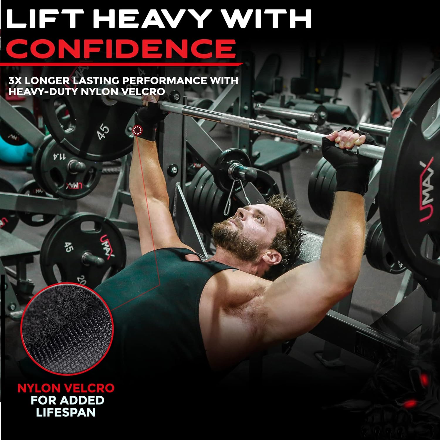 No-Rip Workout Gloves for Men&Women, Weight Lifting Gloves for Men&Women with Wrist Support, Extra Grip, Full Palm Protection for Weight Lifting