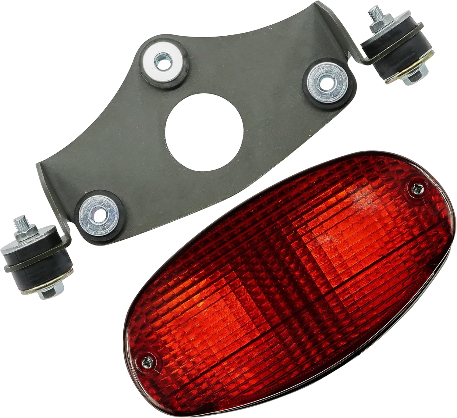 Caltric Soporte de luz trasera de freno trasero compatible con Yamaha Raptor 660R YFM660R 2002-2005