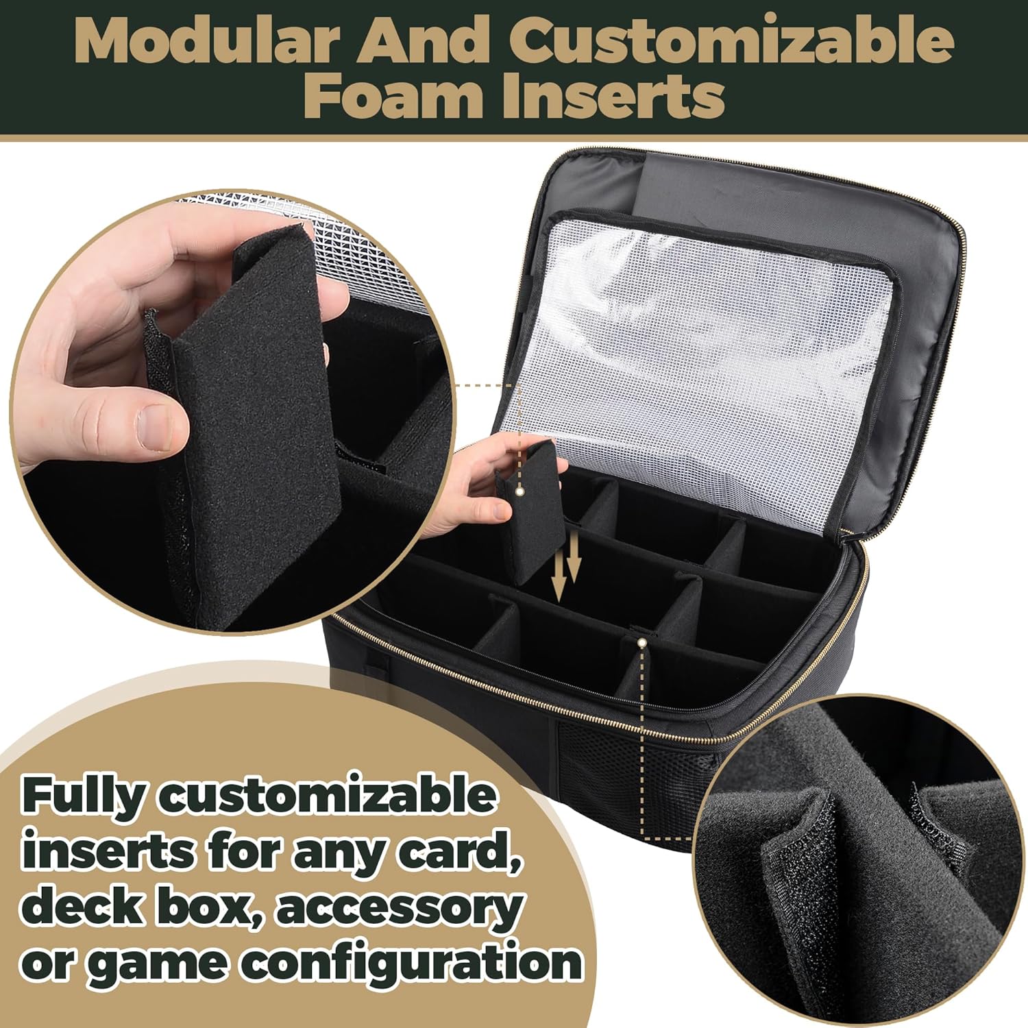 Mochila de juego de cartas, almacenamiento personalizable de MTG, organizador de tarjetas coleccionables y estuche de tarjetas mágicas, bolsa