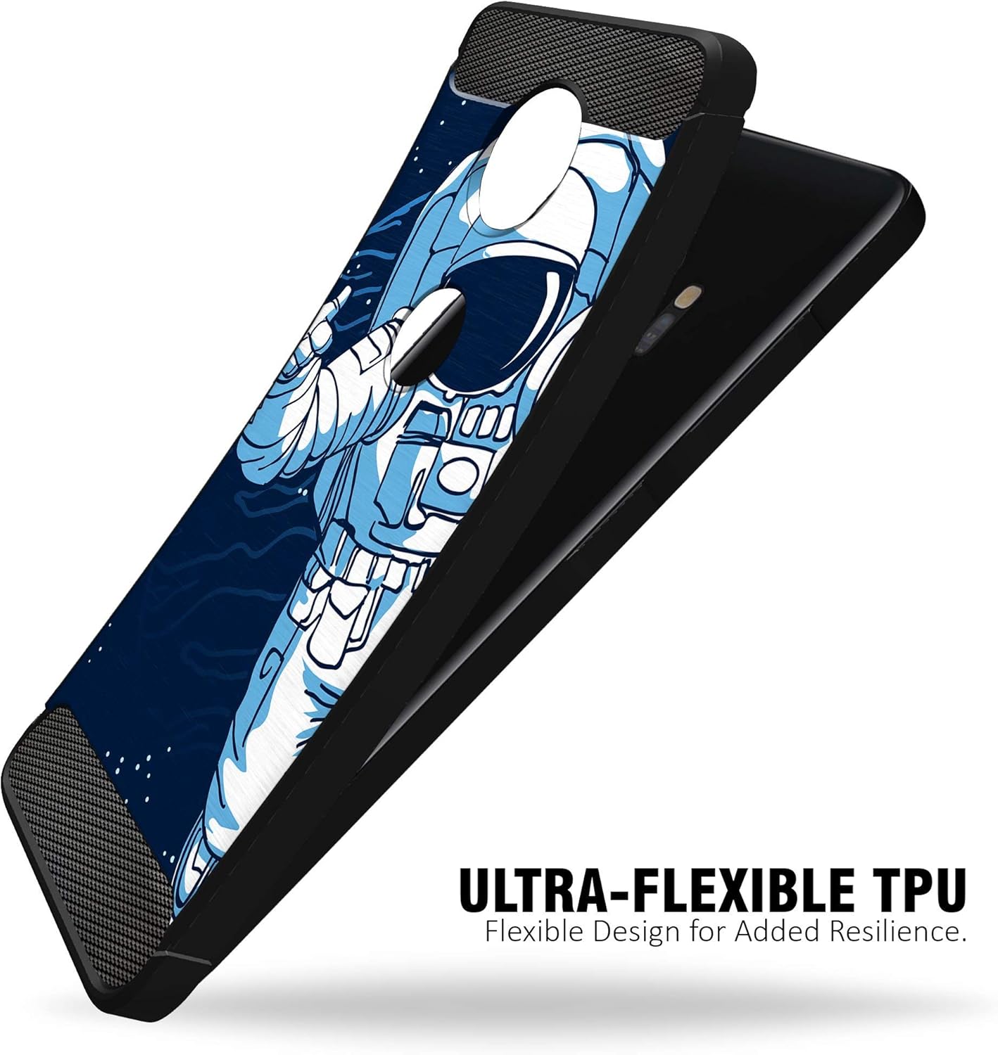 Funda compatible con Motorola Moto Z4  Moto Z4 Play, funda de TPU de ajuste delgado y preciso, protección contra arañazos y diseño único (astronauta)