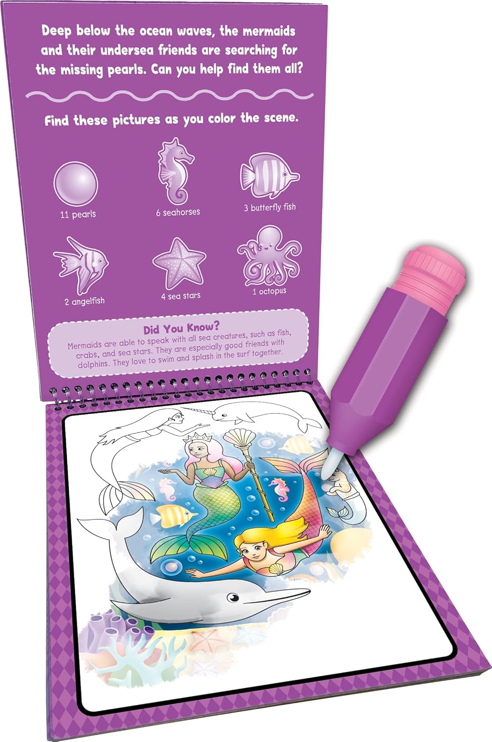 Teacher Created Resources Princesas, sirenas y hadas Water Reveal (TCR21009), rellenable