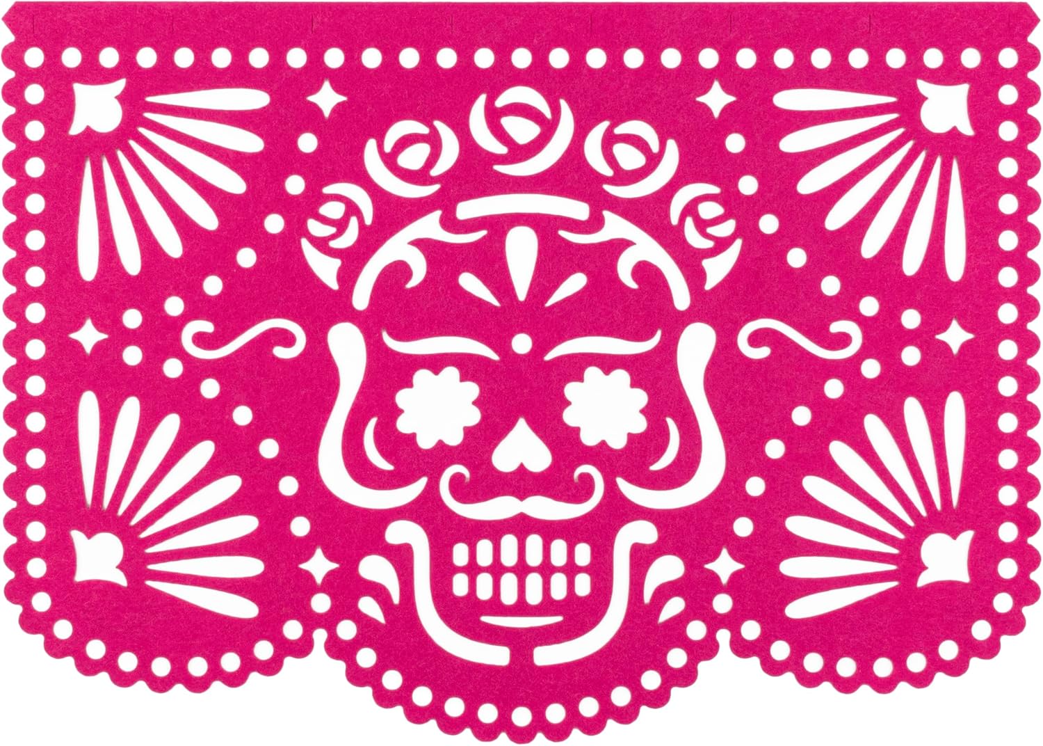CLOVER CUTS, 50 pancartas de papel picado de fieltro multicolor, decoraciones de fiesta de fiesta, decoraciones de Cinco de Mayo, decoraciones para