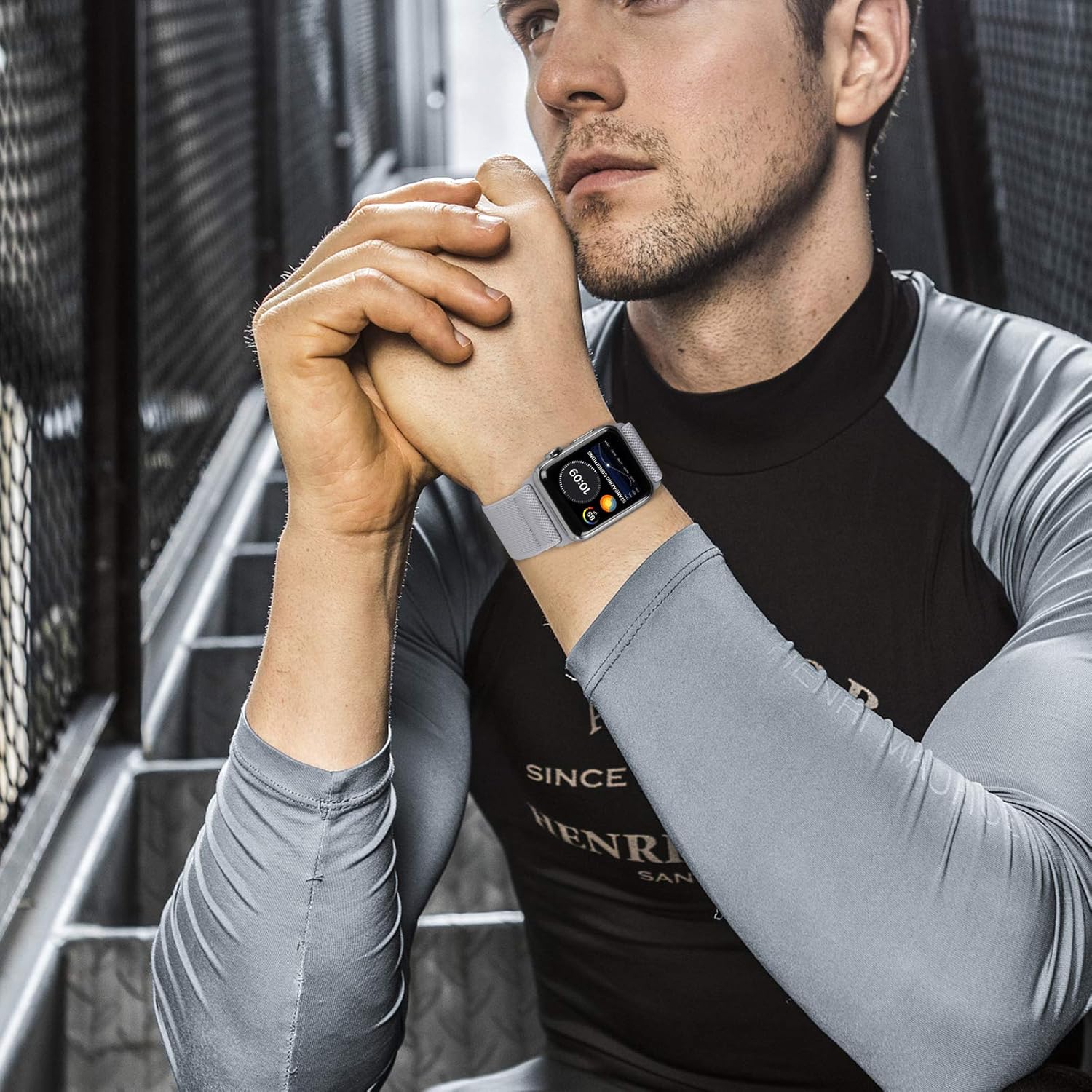 Correa elástica de nailon para Apple Watch, de 1.49, 1.57, 1.61, 1.65, 1.73, 1.77 y 1.772pulgadas, deportiva, trenzada, Ultra iWatch Serie 8 7 SE 6