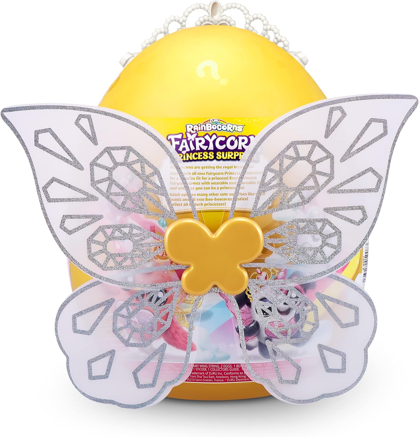 Rainbocorns Fairycorn Princess Surprise – Peluche coleccionable de ZURU de 11 pulgadas, huevo sorpresa, alas de hadas portátiles, princesa de hadas