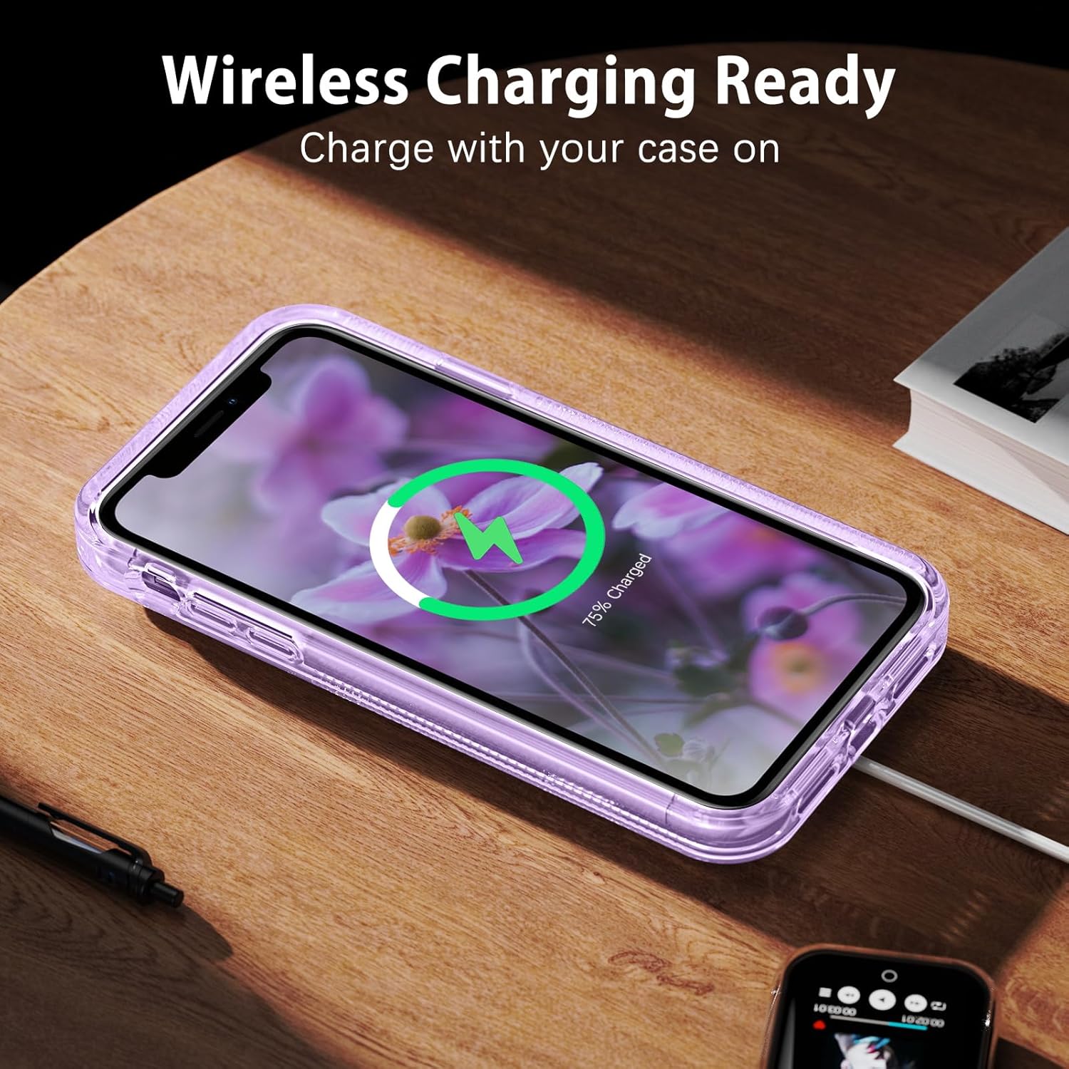 DUEDUE Funda diseñada para iPhone 11 con soporte, fundas para iPhone 11, delgada, a prueba de golpes, de metal, con función atril, a prueba de