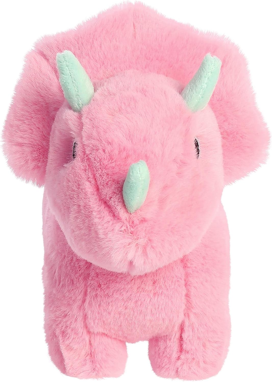 Aurora Eco-Friendly Eco Nation – Animal de peluche ecológico, hecho con materiales reciclados, Trix Triceratops color rosa, 8 pulgadas