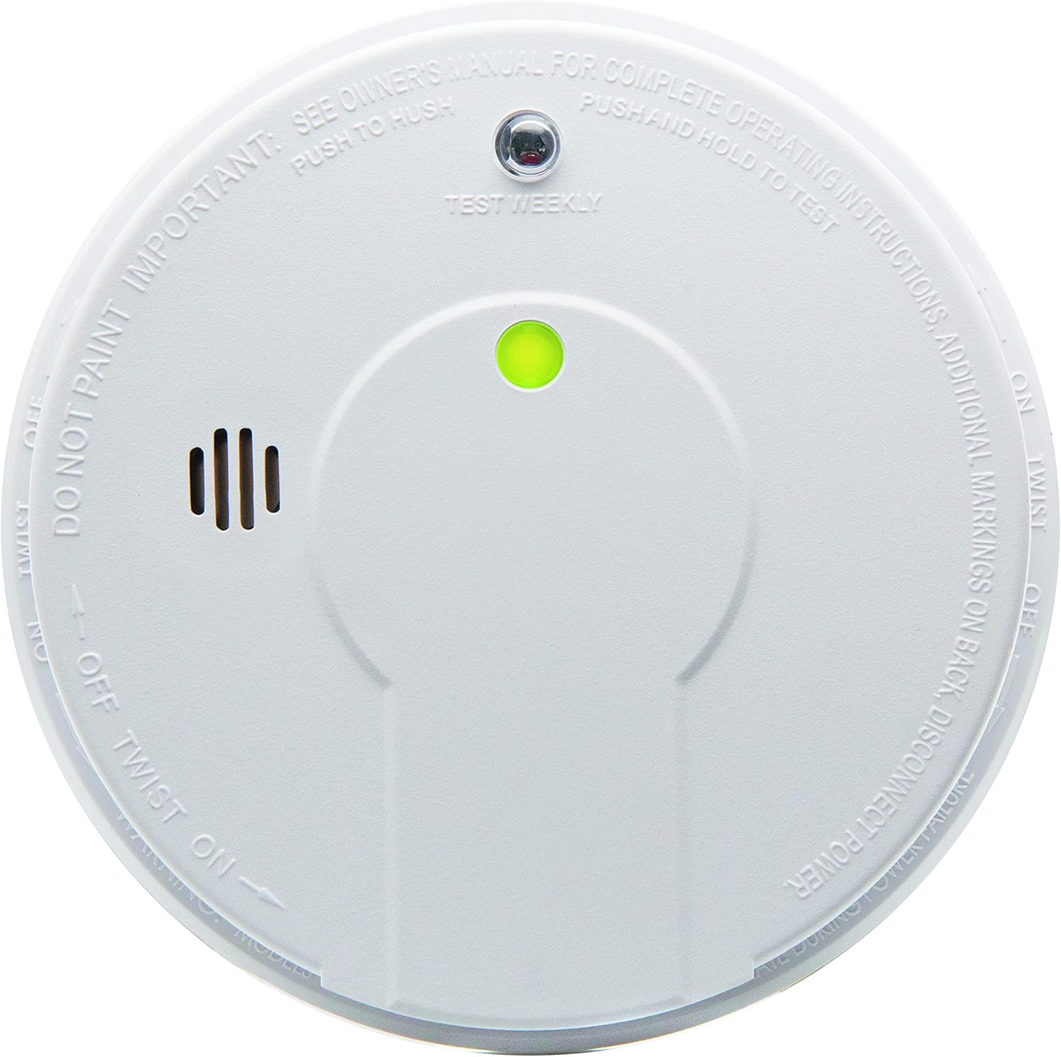 Kidde Detector de humo y monóxido de carbono cableado, respaldo de batería AA, detector de humo interconectable y cableado con batería de reserva de