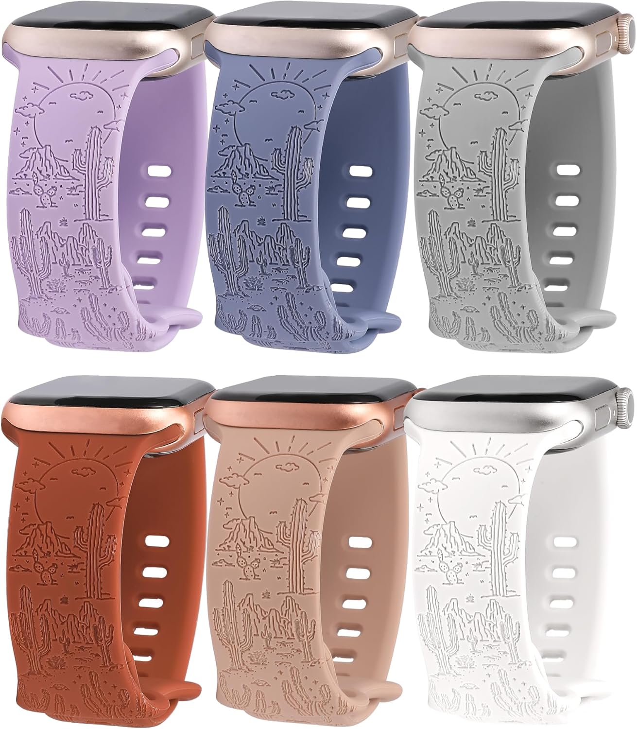 TOYOUTHS Compatible con Apple Watch Band Western Cowgirl Cowboy Cactus bonita correa deportiva para iWatch Ultra 12 (1.732 pulgadas), Series 987