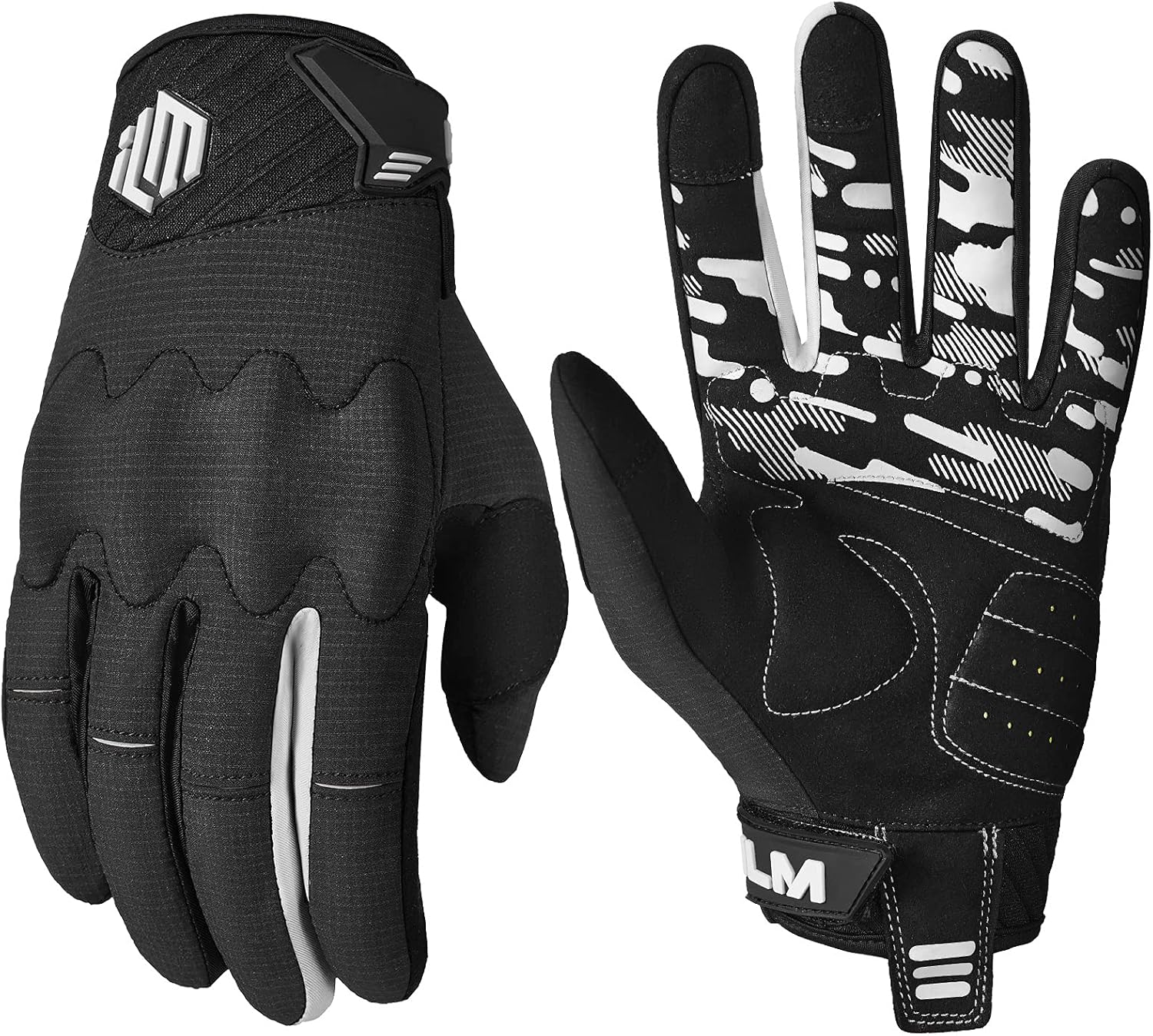 ILM Guantes de motocicleta para adultos, motocross, ATV, MTB, bicicleta de montaña, guante con pantalla táctil para bicicleta, ciclismo, BMX,