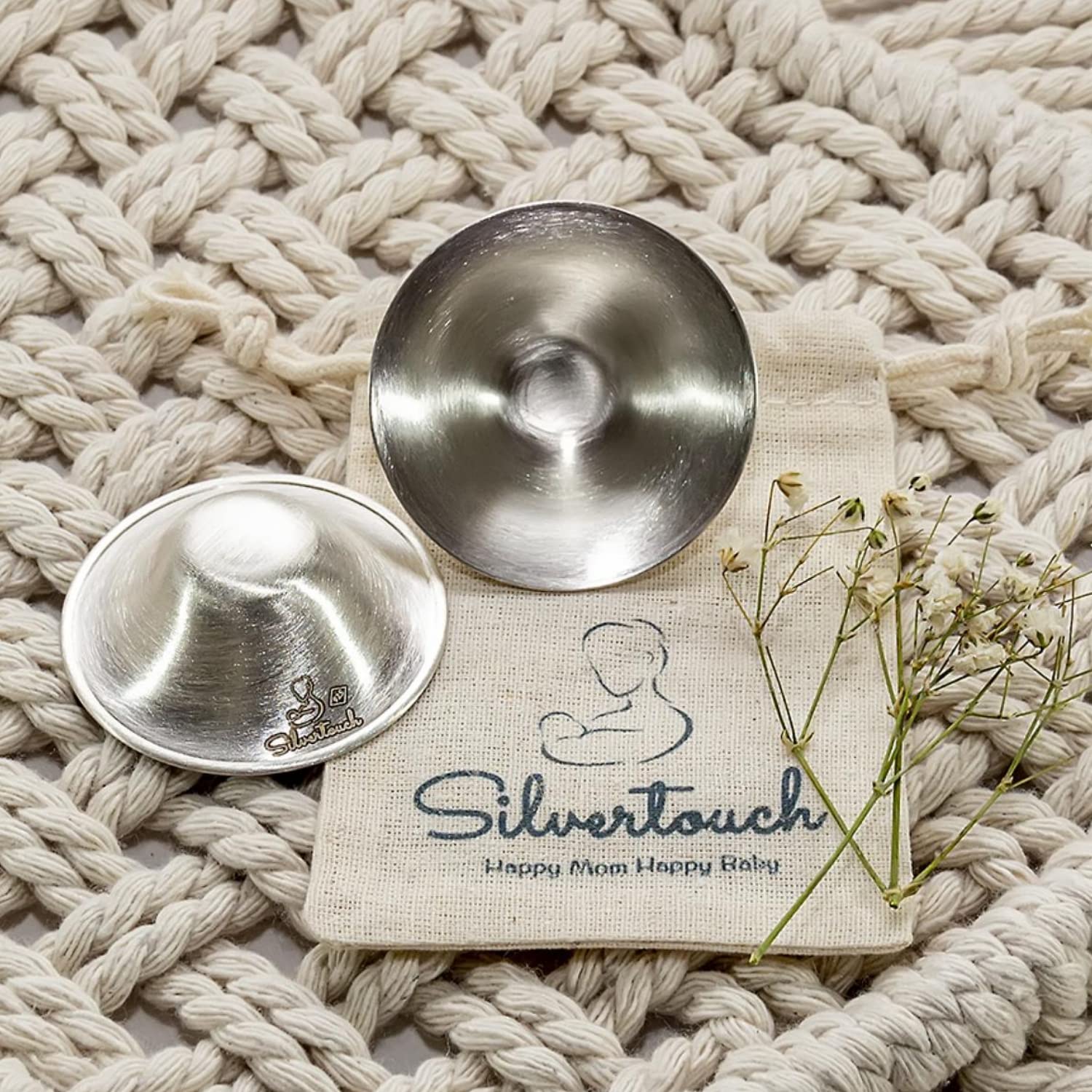 The Original Silver Nursing Cups  Protectores de pezones para lactancia recién nacido  Cubiertas para pezones  Productos esenciales para recién