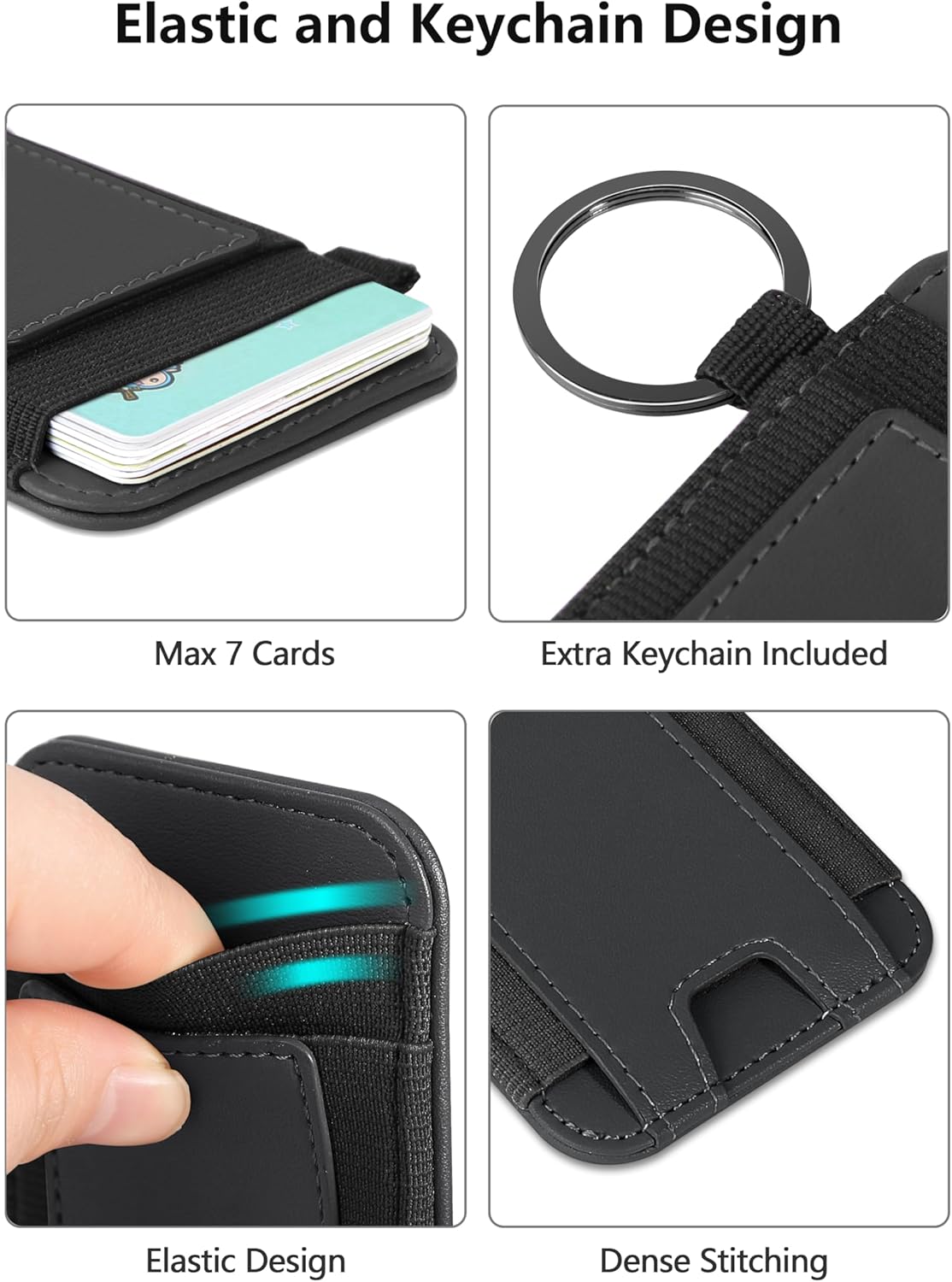 Magsafe Wallet, cartera magnética más fuerte para iPhone serie 1615141312, para tarjetero Magsafe con 2 ranuras para tarjetas, bloqueo RFID, cuero