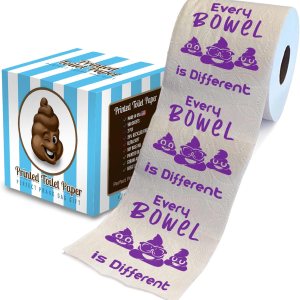 Every Bowel Is Different – Papel higiénico impreso, divertido rollo de papel higiénico para broma, sorpresa, decoración de baño, regalo novedoso Every Bowel Is Different – Papel higiénico impreso, divertido rollo de papel higiénico para broma, sorpresa, decoración de baño, regalo novedoso