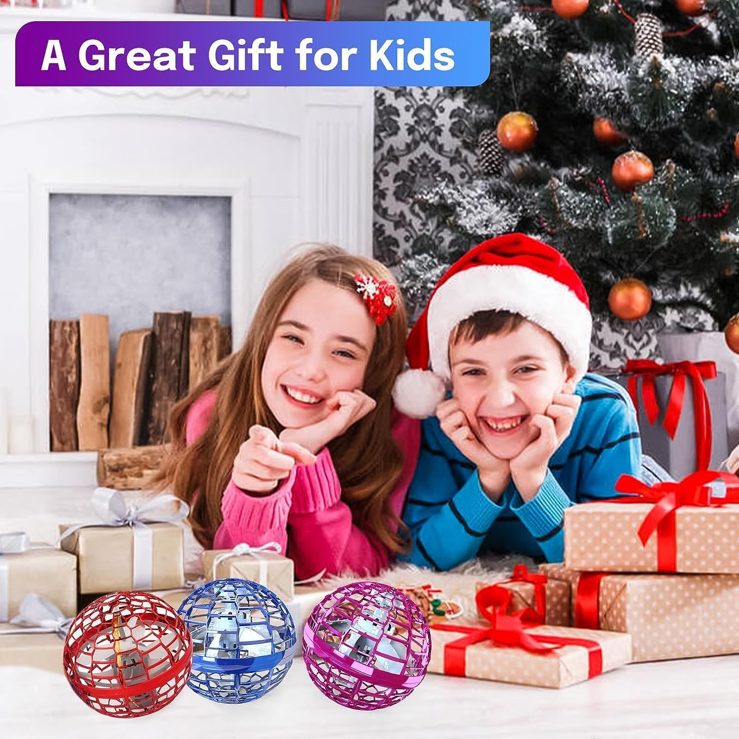 Kidsjoy Bola flotante de orbe voladora juguetes geniales 2023, regalos para niños y niñas, bolas de boomerang flotantes, mini dron volador, ideas de