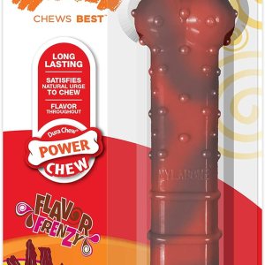 Nylabone Flavor Frenzy Power Chew – Juguete masticable para perros sabor carne seca, tamaño pequeñoregular, 1pieza Nylabone Flavor Frenzy Power Chew – Juguete masticable para perros sabor carne seca, tamaño pequeñoregular, 1pieza