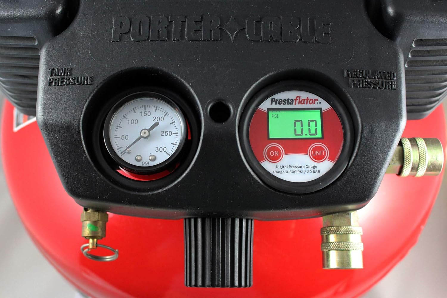 Prestaflator 255psi Digital Gauge Bottom Mount (for Digital Prestaflators & Regulators)