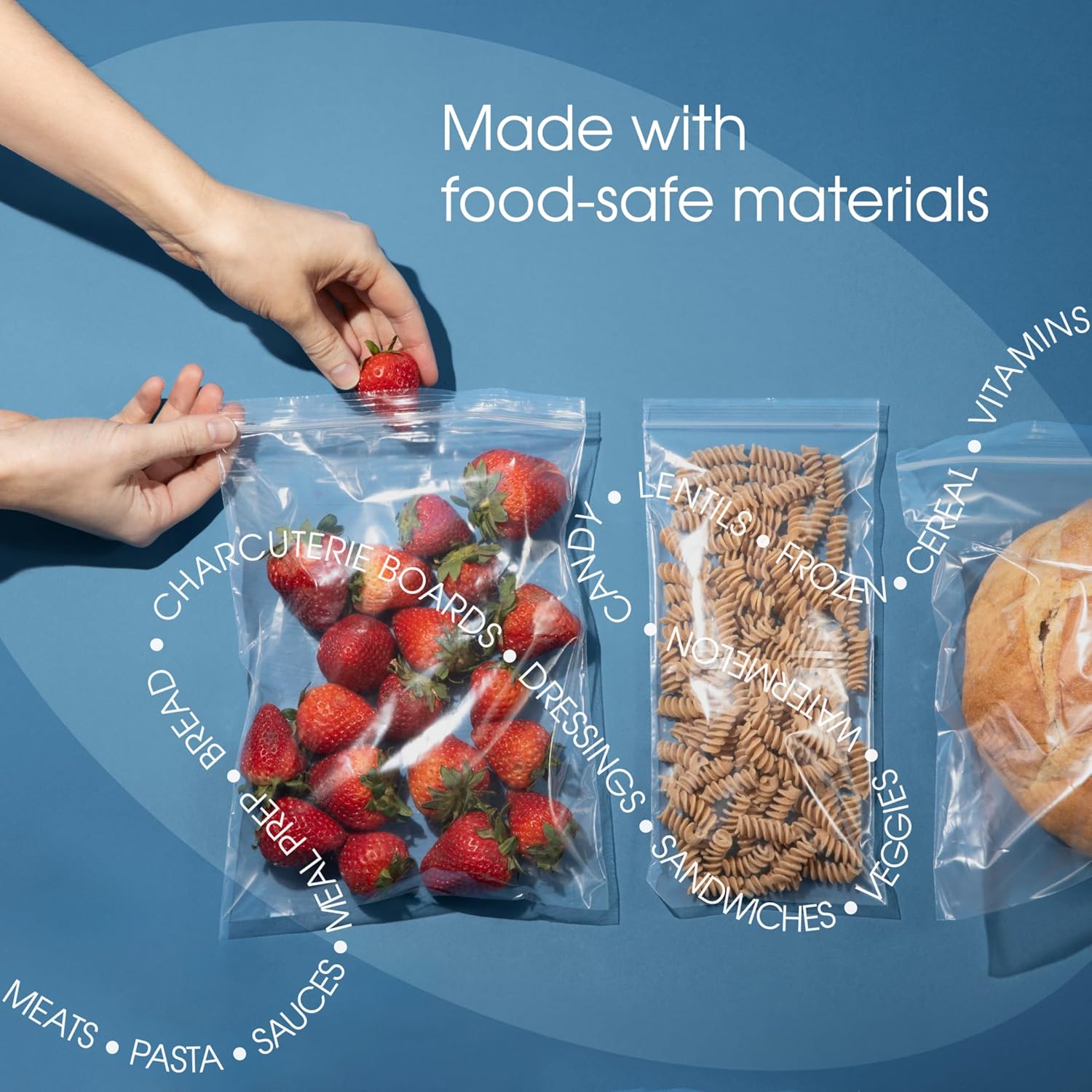 Spartan Industrial – Bolsas de polietileno de plástico transparente con cierre de 2 x 4 pulgadas (1000 unidades) con cierre resellable y cierre de