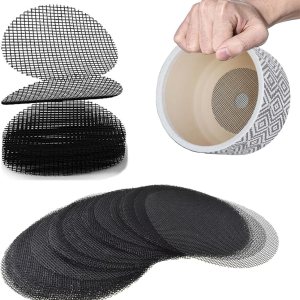 Almohadilla de malla para agujero de maceta, malla de rejilla inferior de maceta de bonsái, 2 pulgadas para plantas de flores suculentas, Almohadilla de malla para agujero de maceta, malla de rejilla inferior de maceta de bonsái, 2 pulgadas para plantas de flores suculentas,