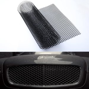 Tongze Malla metálica negra universal de 40 “x 13” aleación de aluminio 0.394 x 0.787 in Rhombic Hole Car Grill Mesh para rejilla delantera Insertar Tongze Malla metálica negra universal de 40 “x 13” aleación de aluminio 0.394 x 0.787 in Rhombic Hole Car Grill Mesh para rejilla delantera Insertar