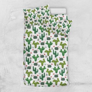 Juego de funda de edredón con estampado de cactus verde, tamaño Queen, funda de edredón para cama de tamaño individual, funda de edredón suave Juego de funda de edredón con estampado de cactus verde, tamaño Queen, funda de edredón para cama de tamaño individual, funda de edredón suave