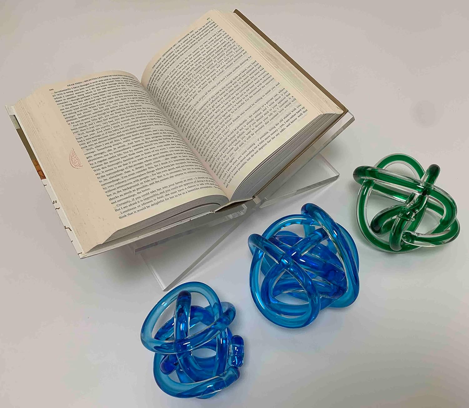 Soporte de libro de acrílico transparentetenedor de libro de acrílico clarosoporte de exhibición abierto grueso del libro36.1 ft m
