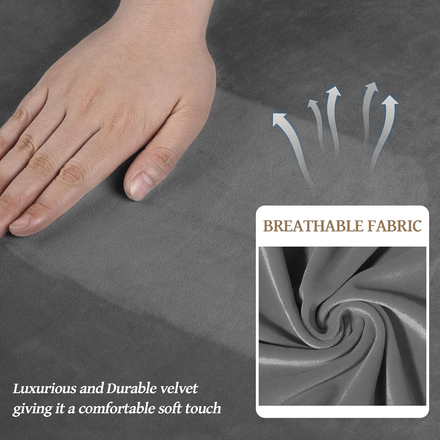 WEERRW Fundas de terciopelo para sofá de 2 cojines, fundas de sofá de felpa de terciopelo de lujo de alta elasticidad, con parte inferior elástica,
