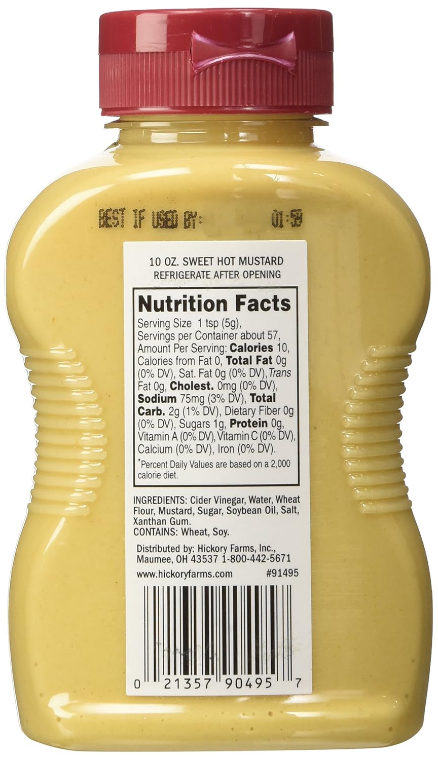 Hickory Farms Receta De Granja Mostaza Dulce Caliente