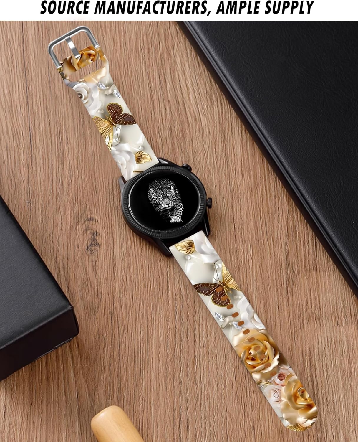 Compatible con Galaxy Watch 65  45 Pro  4 Classic  3 (1.614 in)  Active 2 & 1 Banda, correa de repuesto de 0.787 pulgadas sin decoloración para