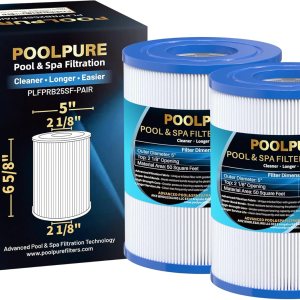 POOLPURE Filtro de spa PRB25SF reemplaza a Unicel C-4405, Filbur FC-2387, PRB25SF-Pair, R172464, APCC7062, CMP 25392-000-100, 17-2464, 817-5010, POOLPURE Filtro de spa PRB25SF reemplaza a Unicel C-4405, Filbur FC-2387, PRB25SF-Pair, R172464, APCC7062, CMP 25392-000-100, 17-2464, 817-5010,